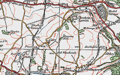 Old map of Carr in 1923