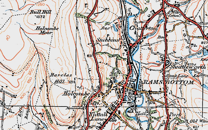 Old map of Carr in 1924