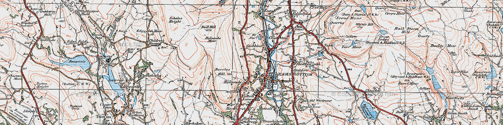 Old map of Carr in 1924