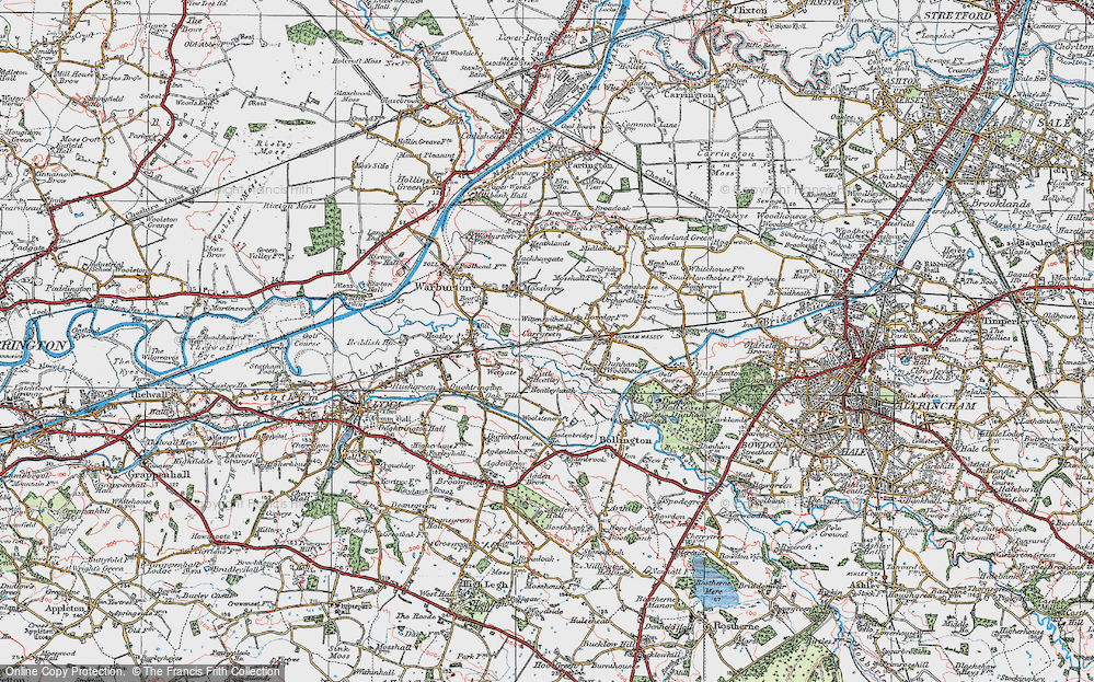 Old Map of Carr Green, 1923 in 1923