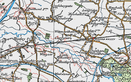 Old map of Carr Green in 1923