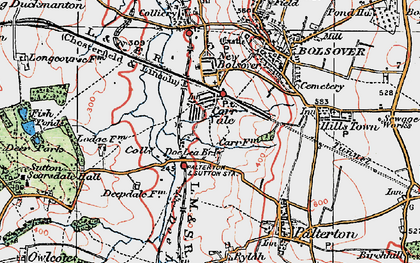 Old map of Carr Vale in 1923
