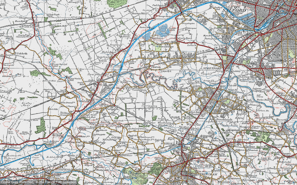 Old Map of Carrington, 1923 in 1923