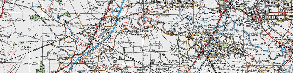 Old map of Carrington in 1923
