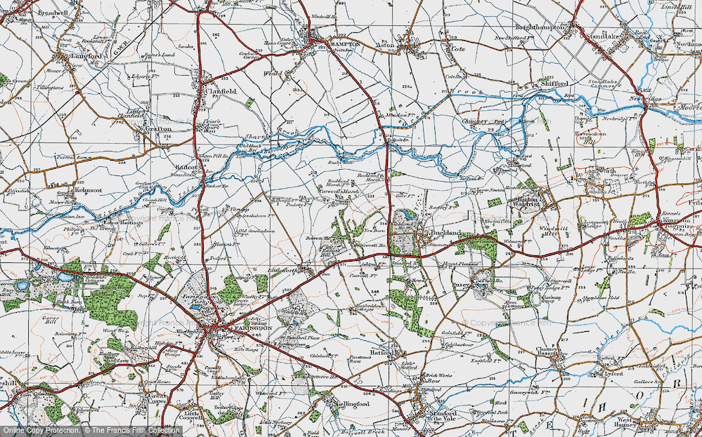 Old Map of Carswell Marsh, 1919 in 1919