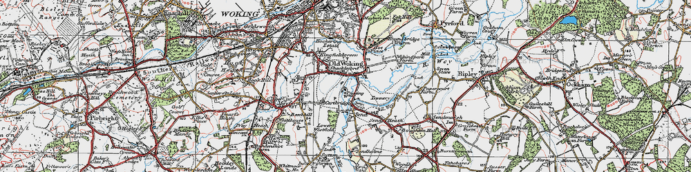 Old map of Cartbridge in 1920