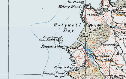 Old map of Ligger Point in 1919