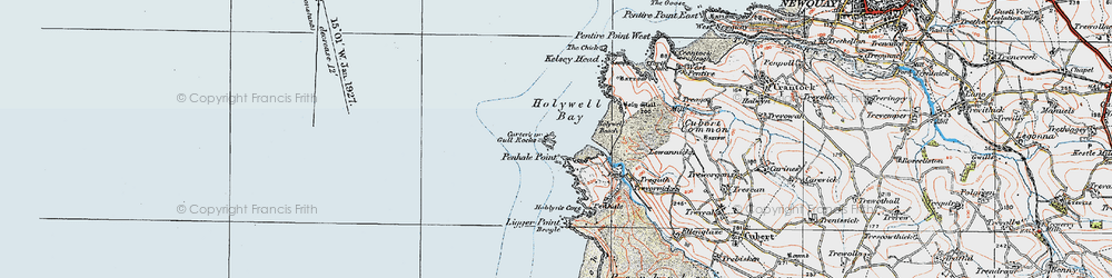 Old map of Ligger Point in 1919