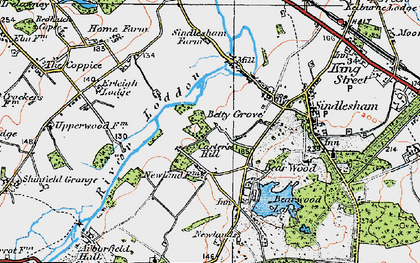 Old map of Carter's Hill in 1919