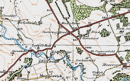 Old map of Birkenside in 1925