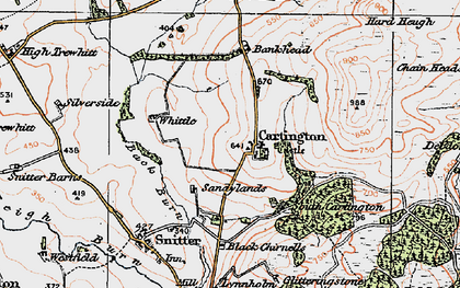 Old map of Whittle in 1925