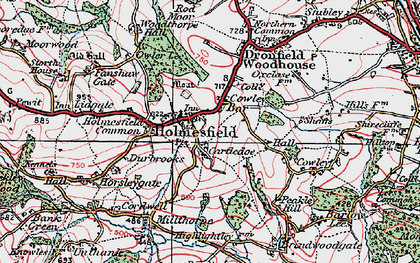 Old map of Cartledge in 1923