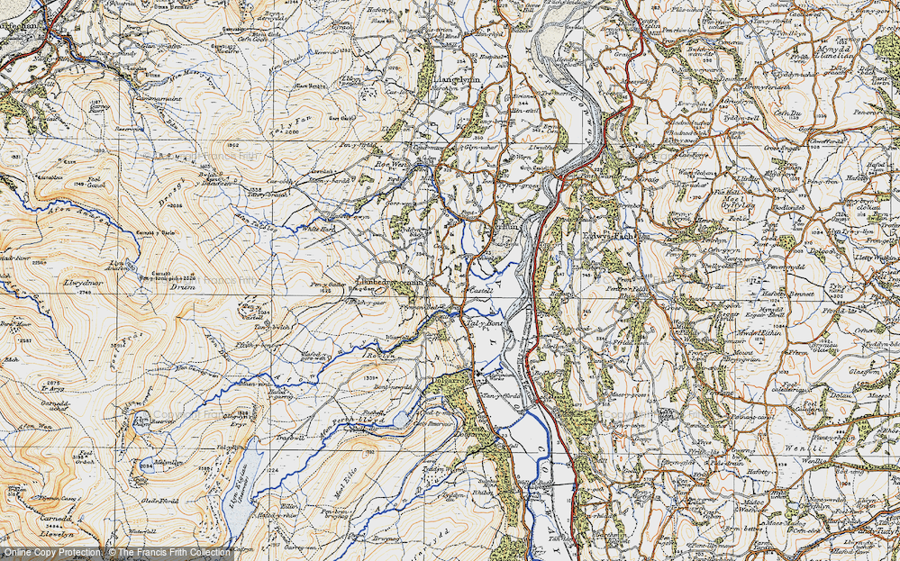 Old Map of Castell, 1922 in 1922