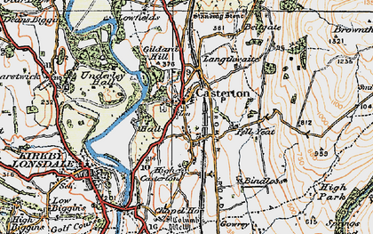 Old map of Whittle Hole in 1925