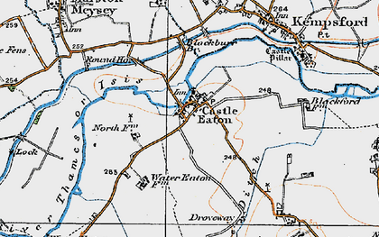 Old map of Droveway in 1919