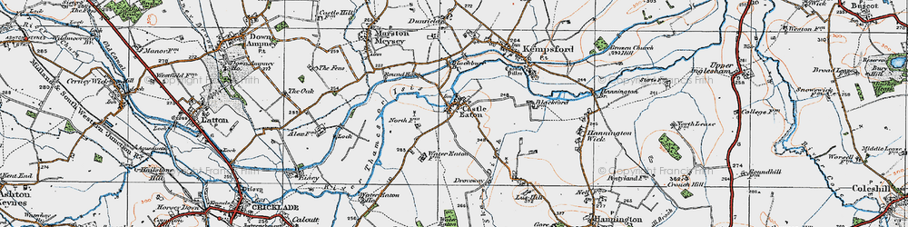 Old map of Droveway in 1919