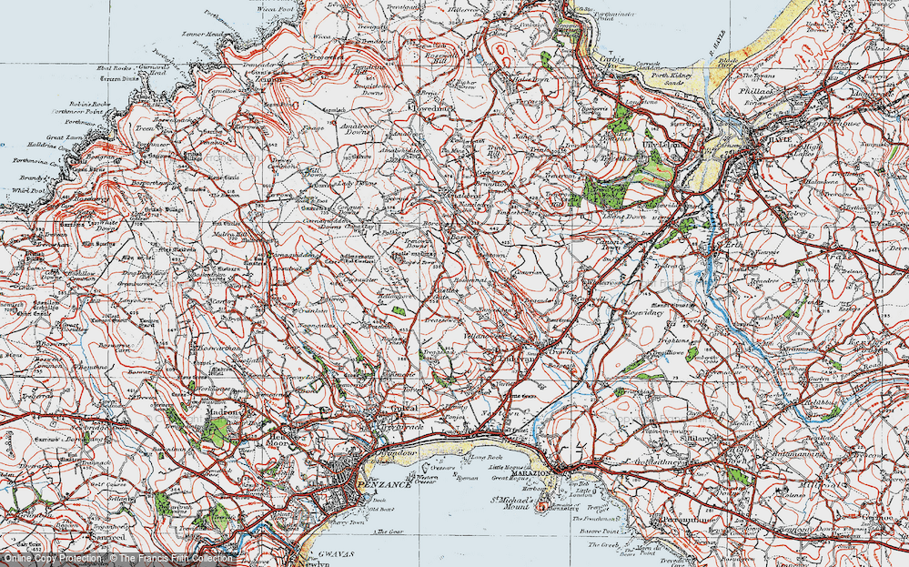 Old Map of Castle Gate, 1919 in 1919
