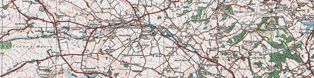 Old map of Castle Green in 1924