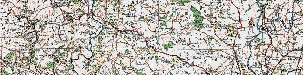 Old map of Castle Hill in 1920