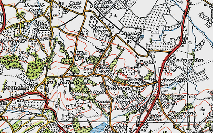 Old map of Castle Hill in 1920
