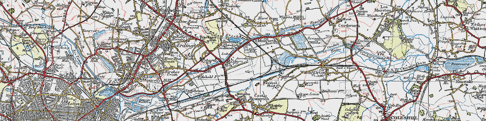 Old map of Castle Vale in 1921
