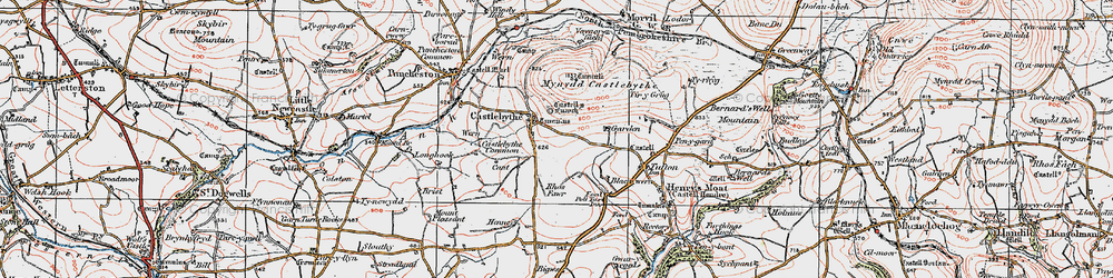 Old map of Morvil in 1922