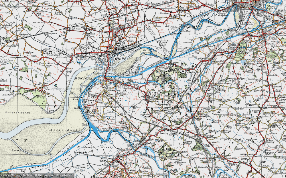 Old Map of Castlefields, 1923 in 1923