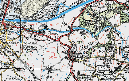 Old map of Castlefields in 1923