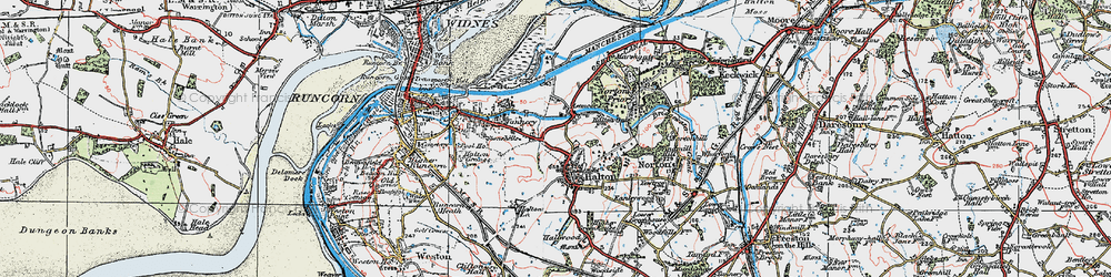 Old map of Castlefields in 1923