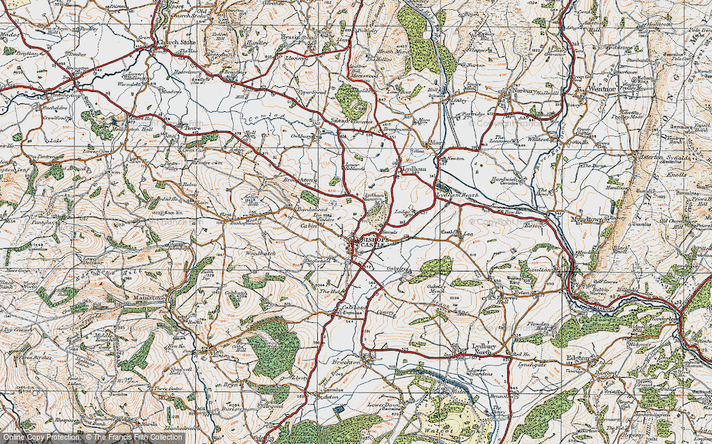 Old Map of Castlegreen, 1920 in 1920