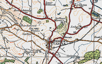 Old map of Castlegreen in 1920