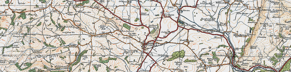 Old map of Castlegreen in 1920