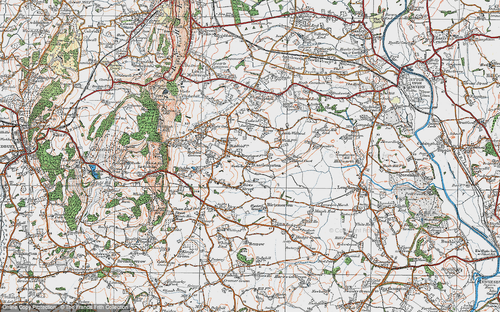 Old Map of Castlemorton, 1920 in 1920