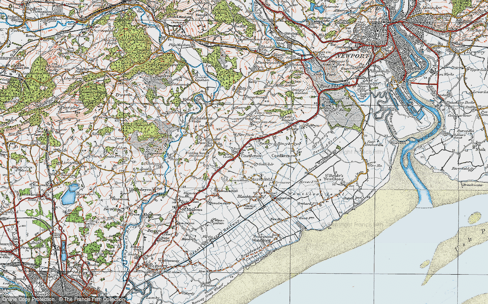 Old Map of Castleton, 1919 in 1919
