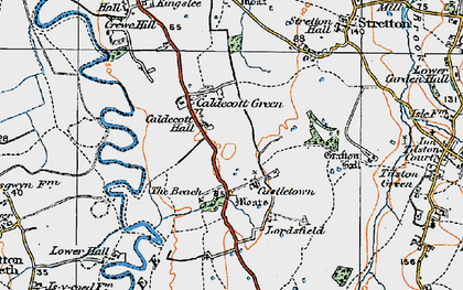 Old map of Castletown in 1921