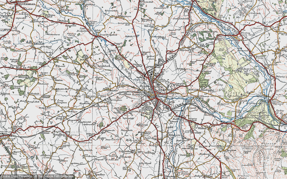 Old Map of Castletown, 1921 in 1921