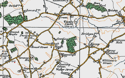 Old map of Castling's Heath in 1921