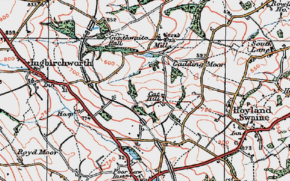 Old map of Cat Hill in 1924
