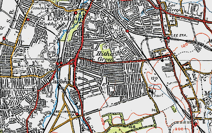 Old map of Catford in 1920