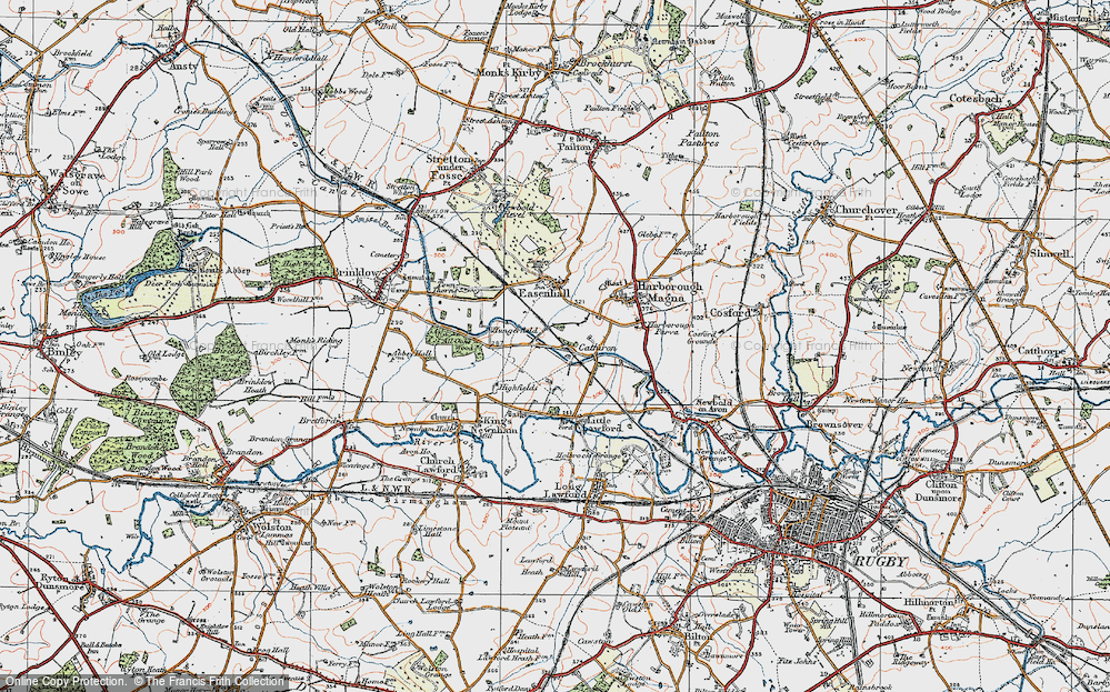 Old Map of Cathiron, 1920 in 1920