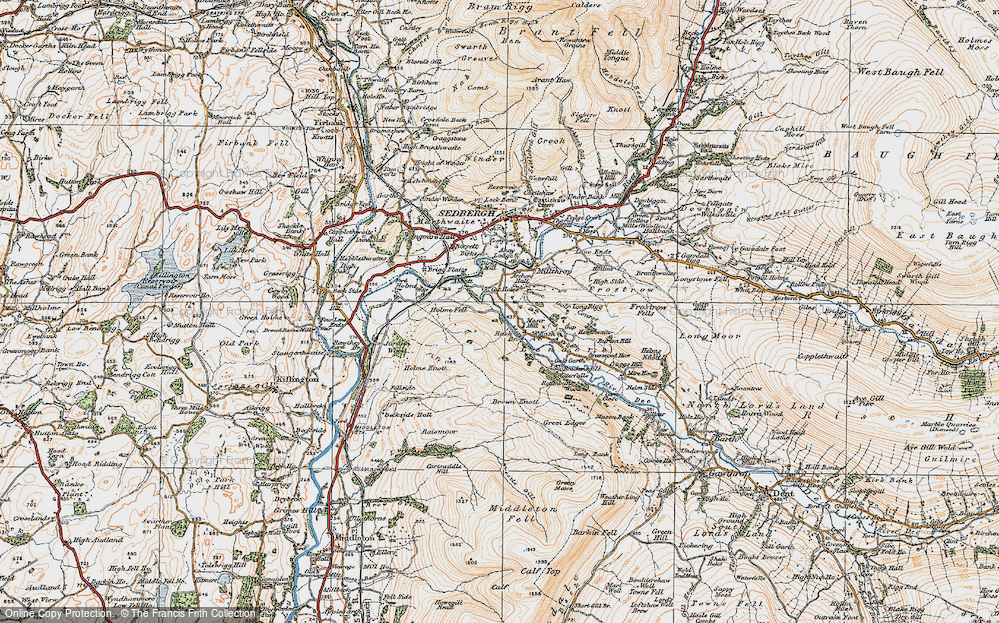 Old Map of Catholes, 1925 in 1925