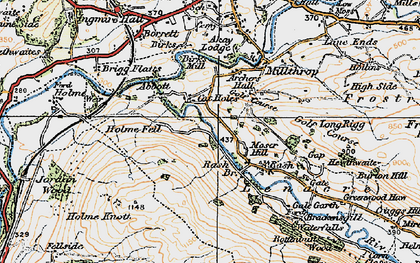 Old map of Catholes in 1925