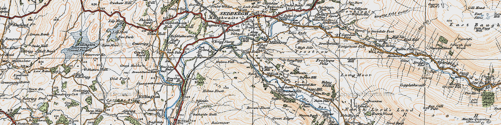 Old map of Catholes in 1925