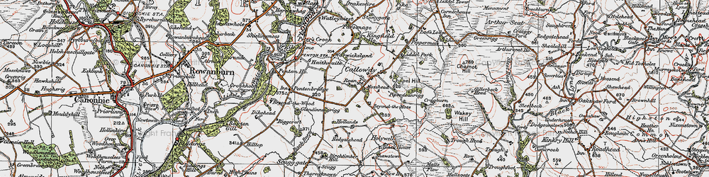 Old map of Catlowdy in 1925