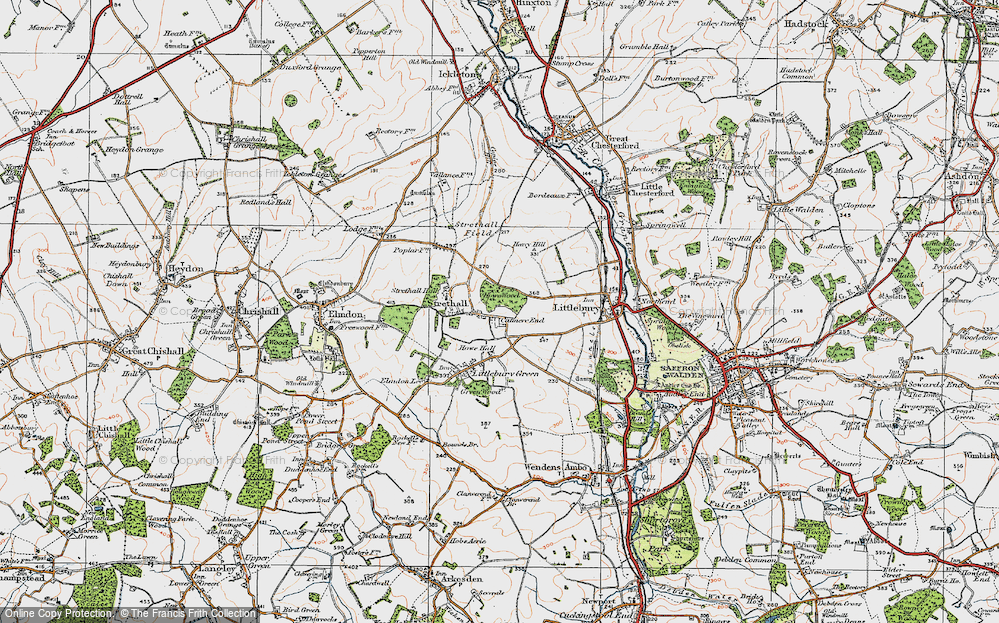 Old Map of Catmere End, 1920 in 1920