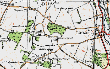 Old map of Catmere End in 1920