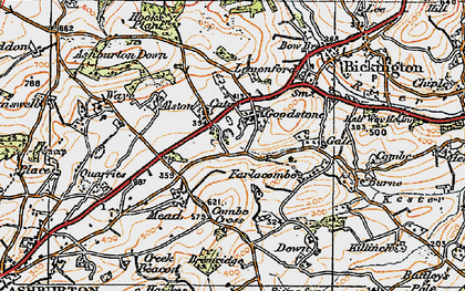 Old map of Caton in 1919