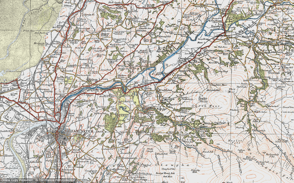 Old Map of Caton, 1924 in 1924