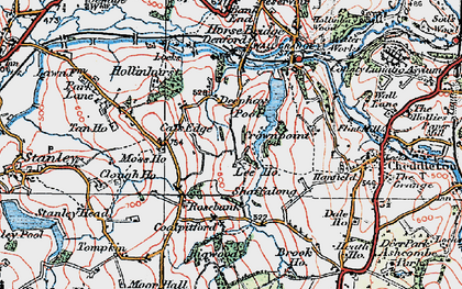 Old map of Cats Edge in 1921