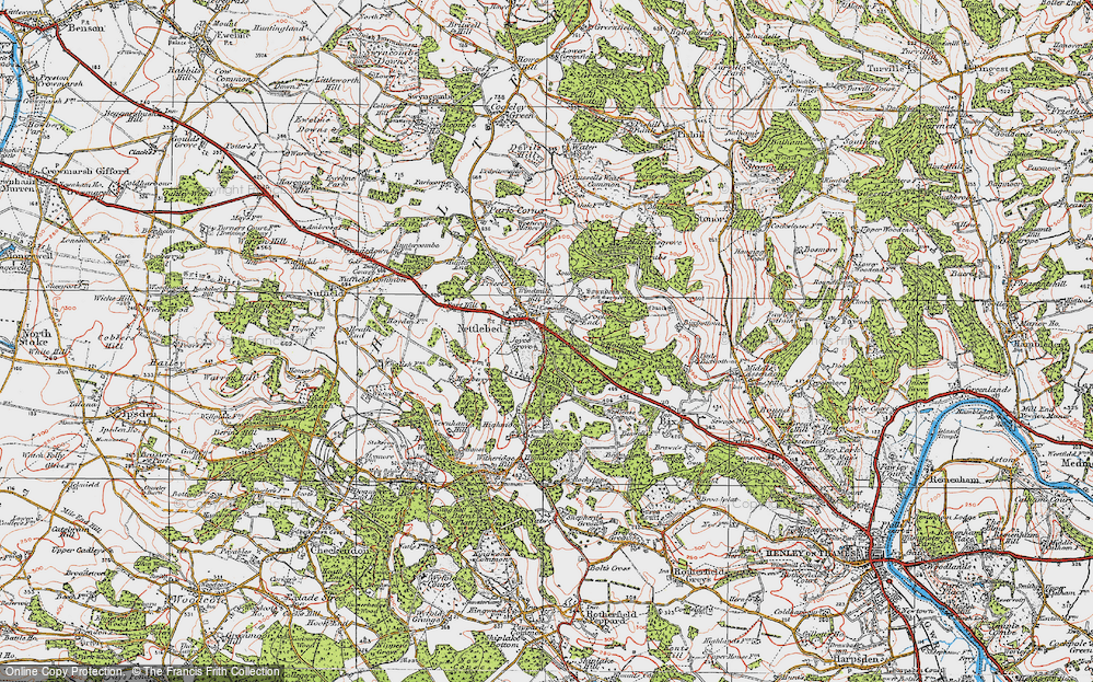 Old Map of Catslip, 1919 in 1919